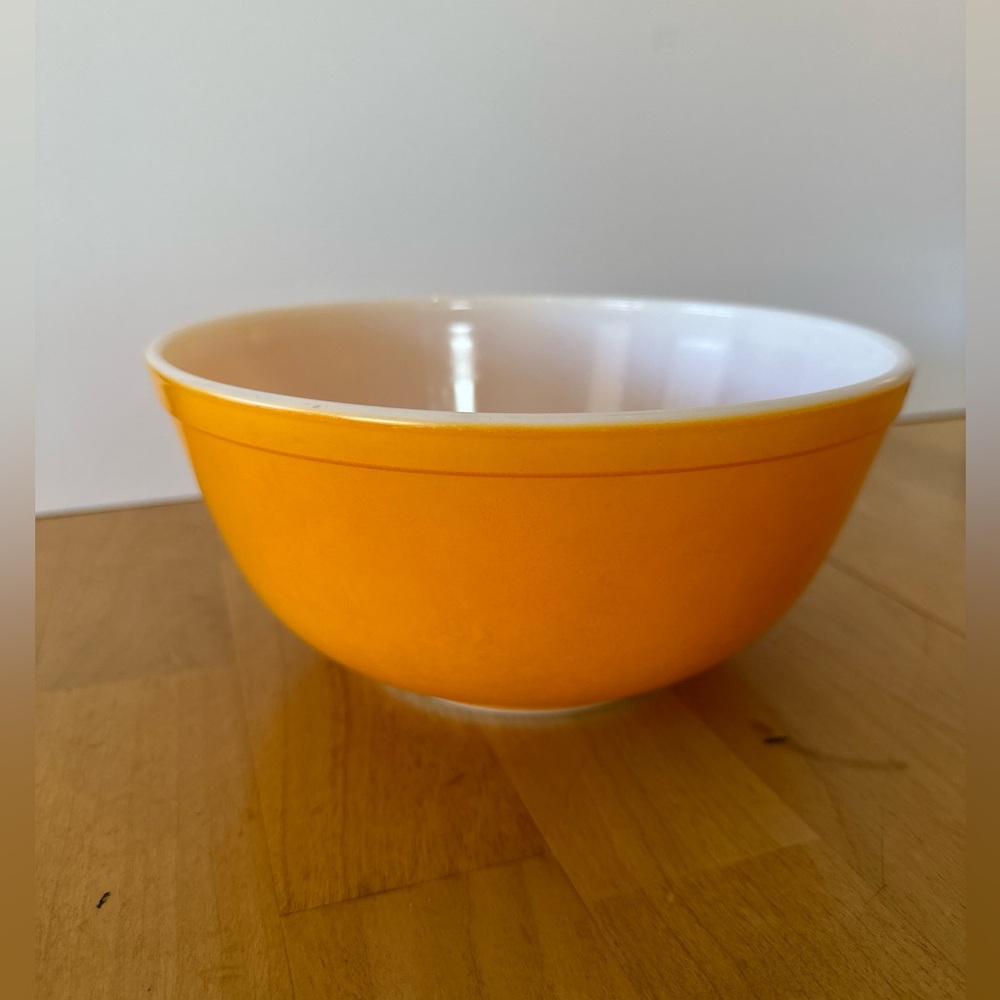 VTG Pyrex Orange Mixing Biel #403 2.5 quarts - Picture 4 of 12